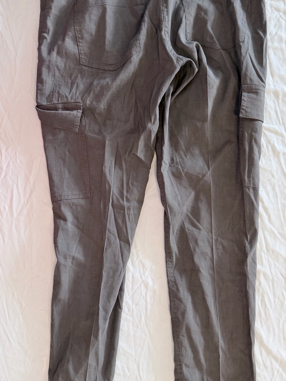 Theory Gray Cargo Pants with Side Pockets